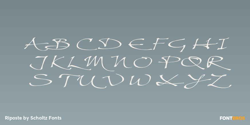 Riposte Font Poster #1