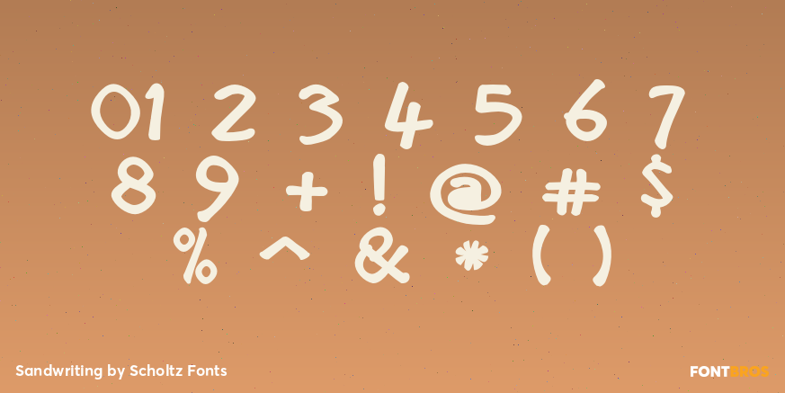 Sandwriting Font Poster #1