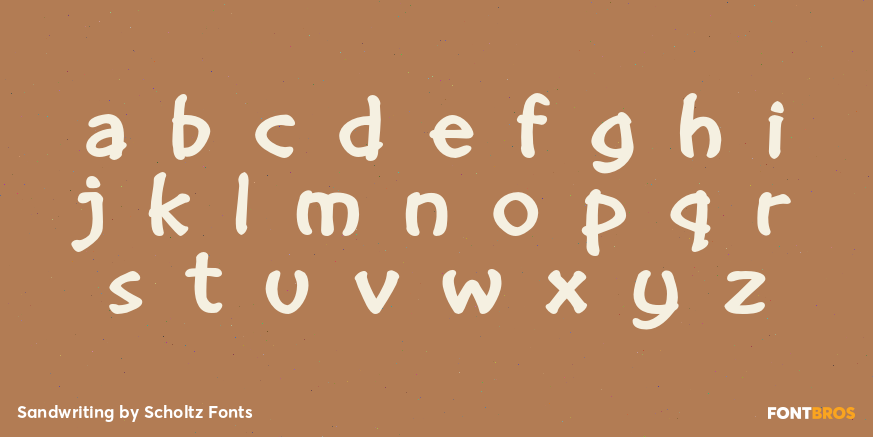 Sandwriting Font Poster #1