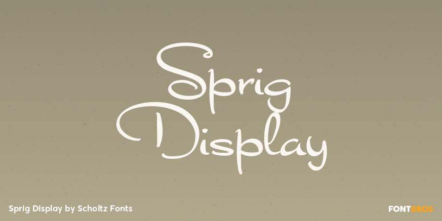 Sprig Display Font Poster #1