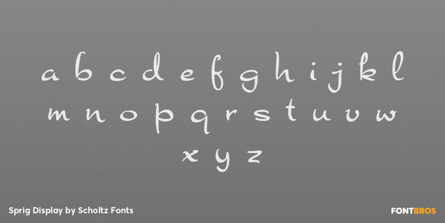 Sprig Display Font Poster #3