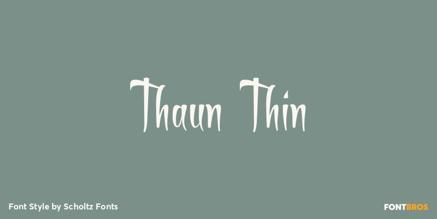 Thaun Thin Font Poster #1
