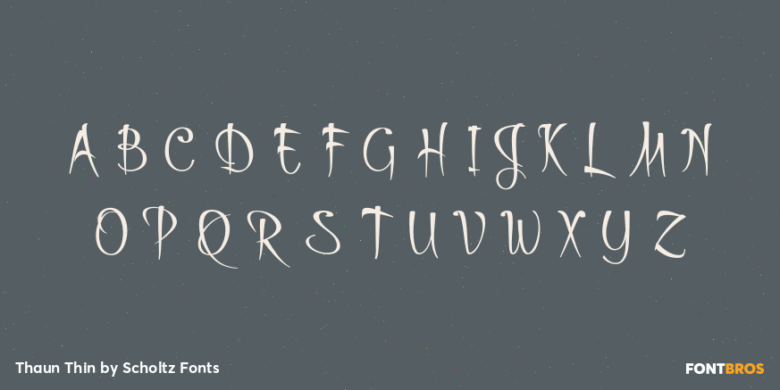 Thaun Thin Font Poster #2