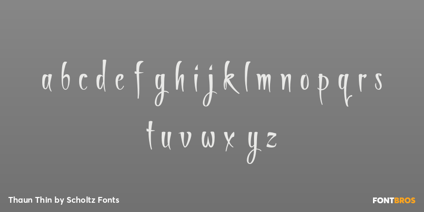 Thaun Thin Font Poster #1