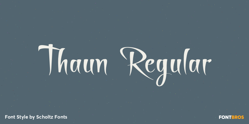Thaun Regular Font Poster #1