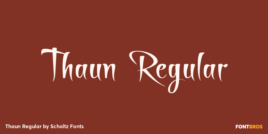 Thaun Regular Font Poster #1