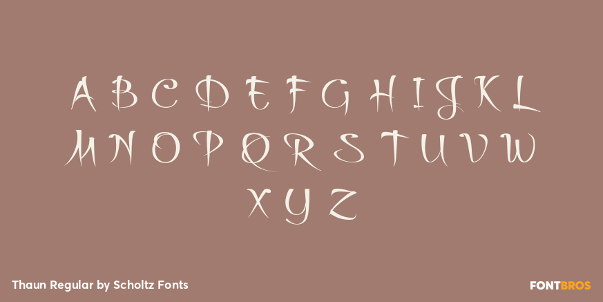 Thaun Regular Font Poster #1