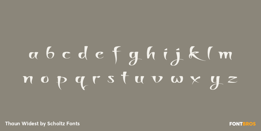 Thaun Widest Font Poster #3
