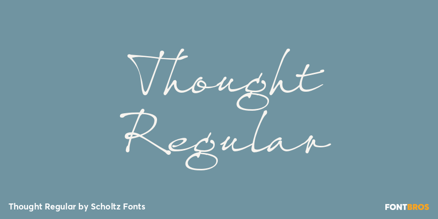 Thought Regular Font Poster #1