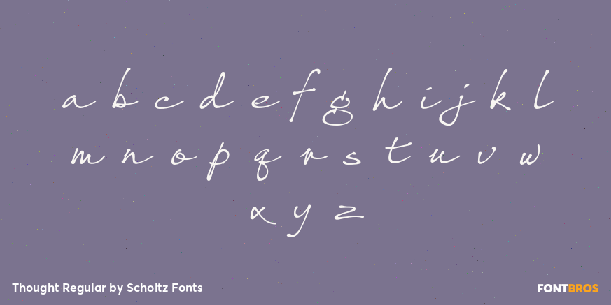 Thought Regular Font Poster #3