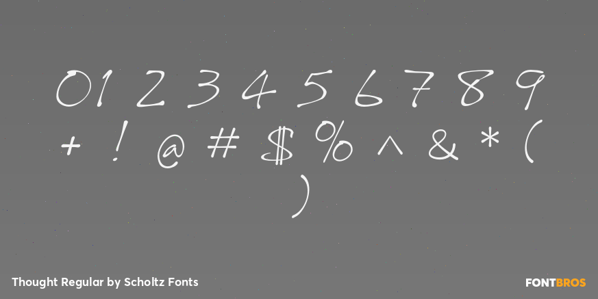 Thought Regular Font Poster #4