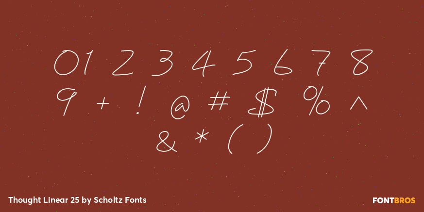 Thought Linear 25 Font Poster #4