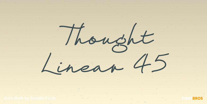 Thought Linear 45 Font Poster #1