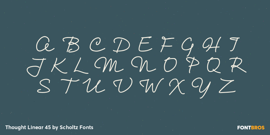 Thought Linear 45 Font Poster #1