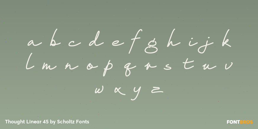 Thought Linear 45 Font Poster #1