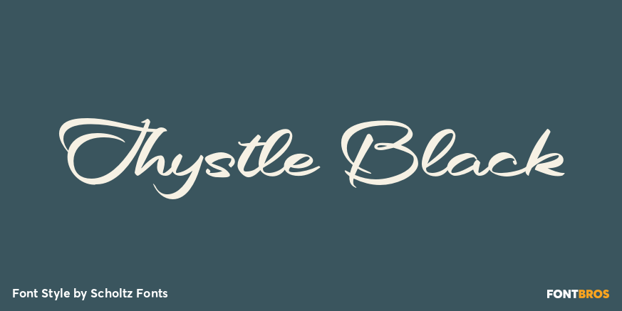 Thystle Black Font Poster #1