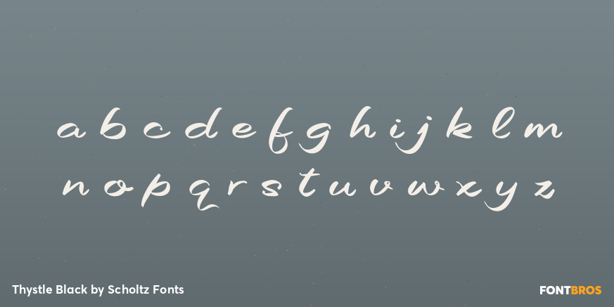 Thystle Black Font Poster #1