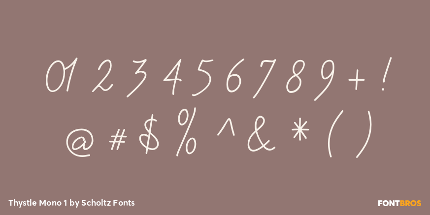 Thystle Mono 1 Font Poster #4