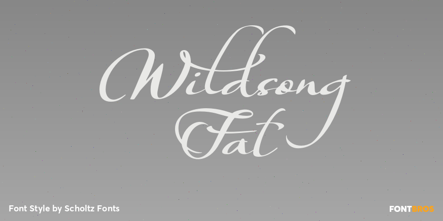 Wildsong Fat Font Poster #1