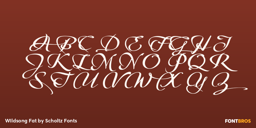 Wildsong Fat Font Poster #1