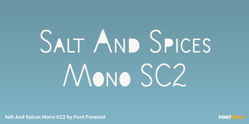 Salt And Spices Mono SC2 Font Poster #1