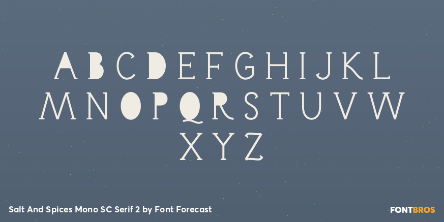 Salt And Spices Mono SC Serif 2 Font Poster #2