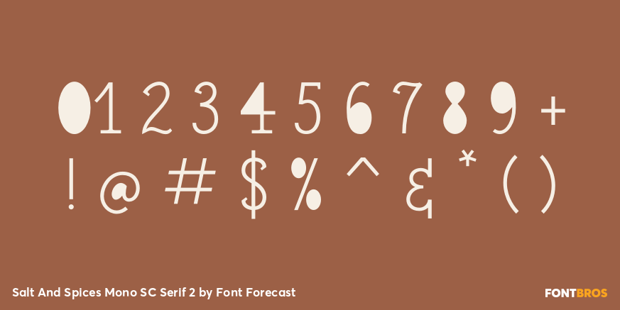 Salt And Spices Mono SC Serif 2 Font Poster #4