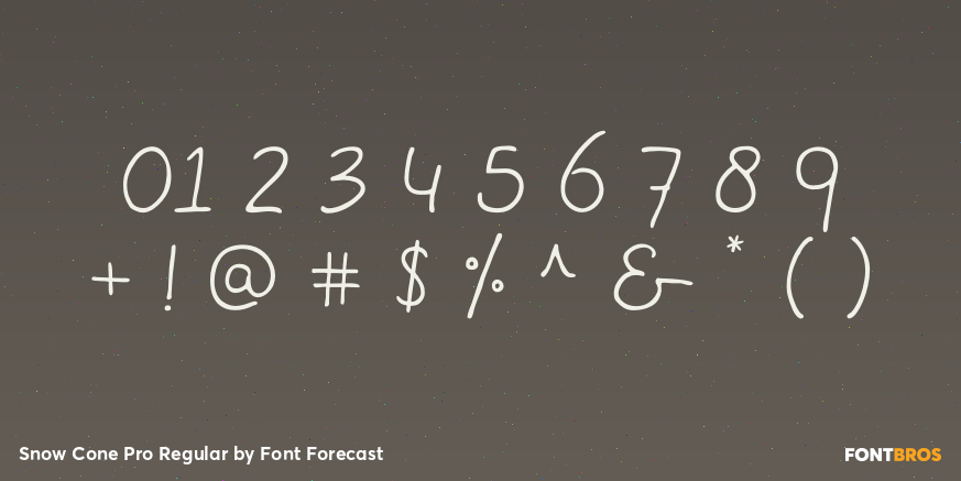 Snow Cone Pro Regular Font Poster #4