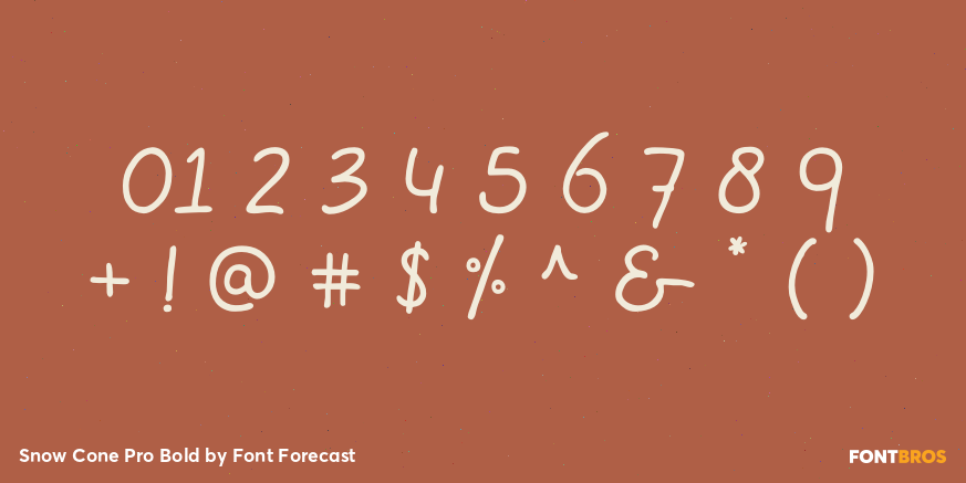 Snow Cone Pro Bold Font Poster #1