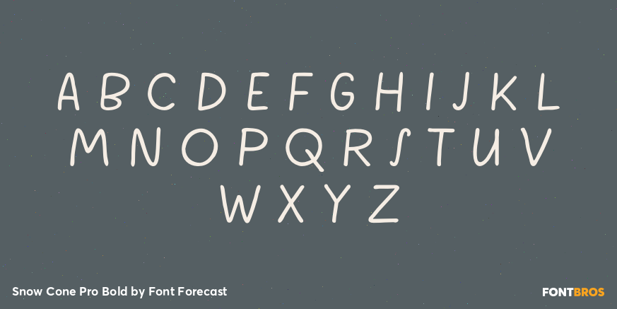 Snow Cone Pro Bold Font Poster #1