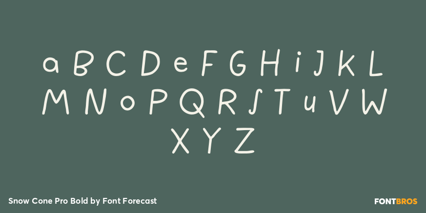Snow Cone Pro Bold Font Poster #1