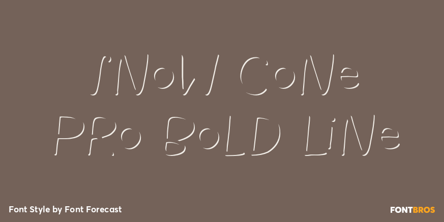 Snow Cone Pro Bold Line Poster