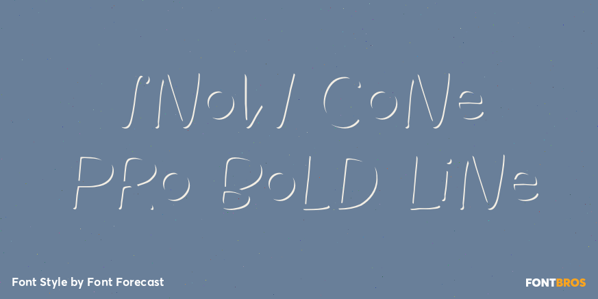 Snow Cone Pro Bold Line Poster