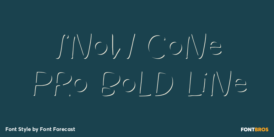 Snow Cone Pro Bold Line Poster