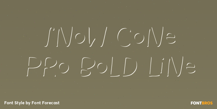 Snow Cone Pro Bold Line Poster