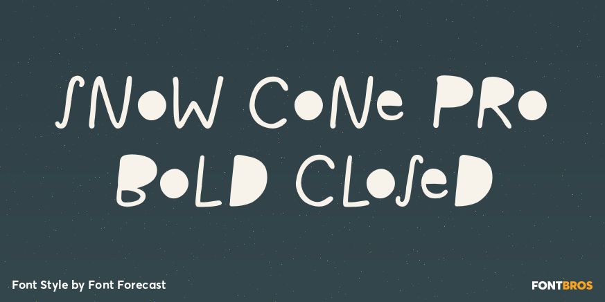 Snow Cone Pro Bold Closed Poster