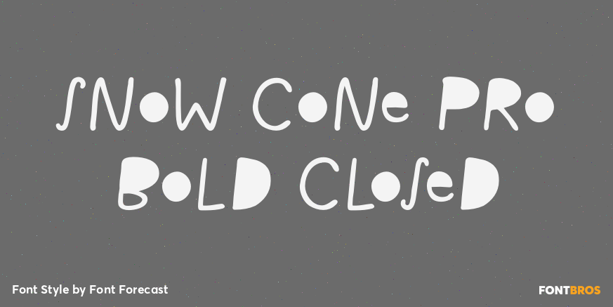 Snow Cone Pro Bold Closed Poster