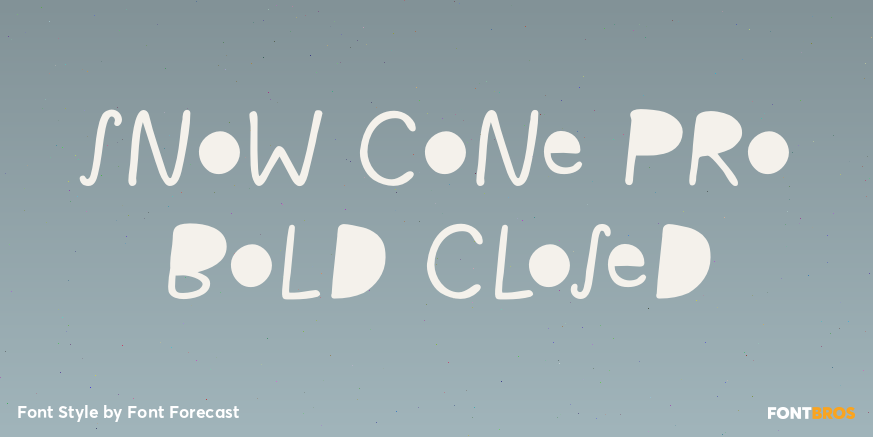 Snow Cone Pro Bold Closed Poster