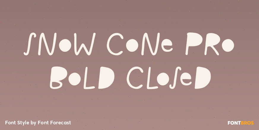 Snow Cone Pro Bold Closed Poster