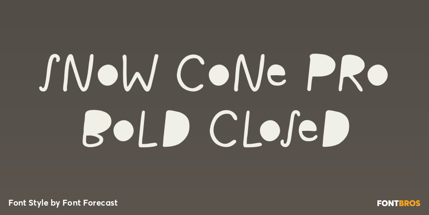 Snow Cone Pro Bold Closed Poster