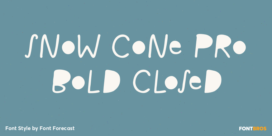 Snow Cone Pro Bold Closed Poster