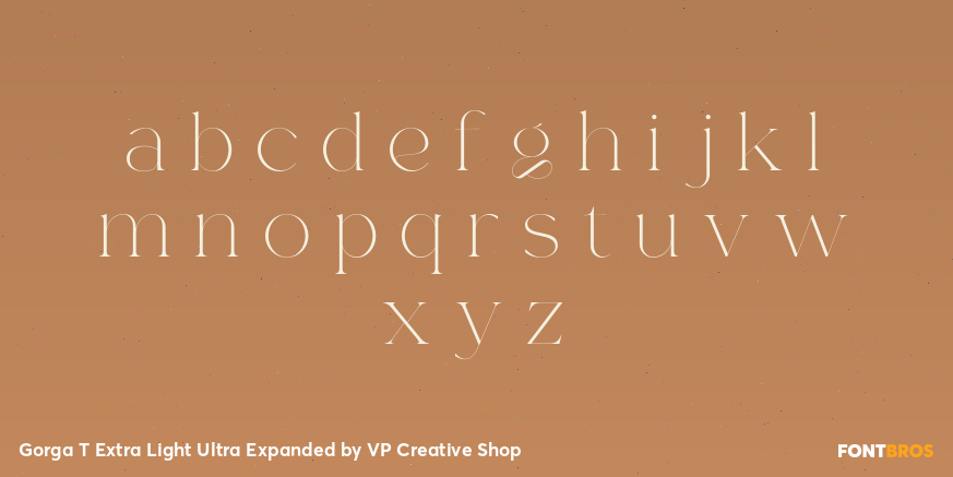 Gorga T Extra Light Ultra Expanded Font Poster #3