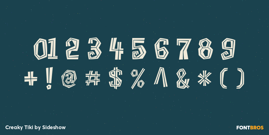 Creaky Tiki Font Poster #4