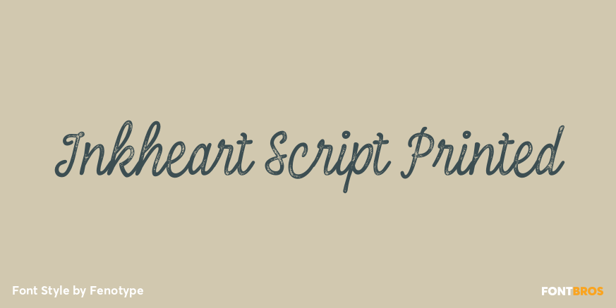 Inkheart Script Printed Poster