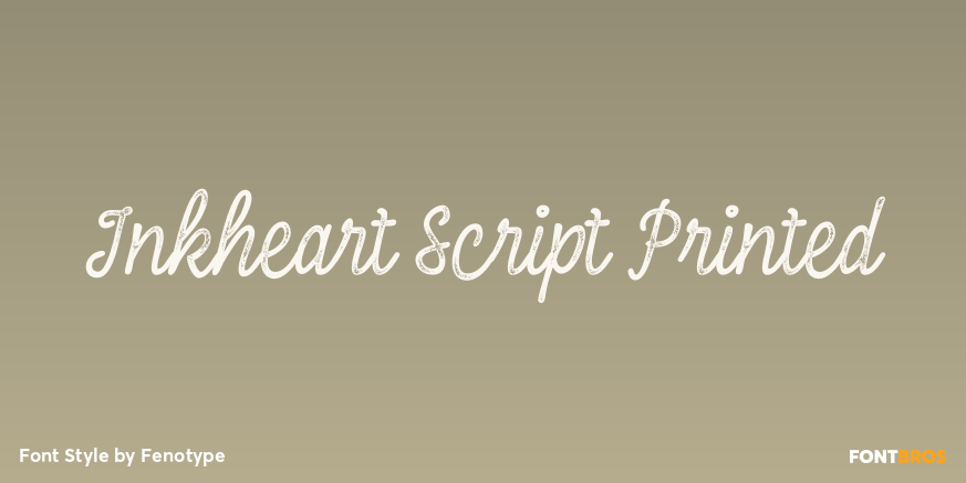 Inkheart Script Printed Poster