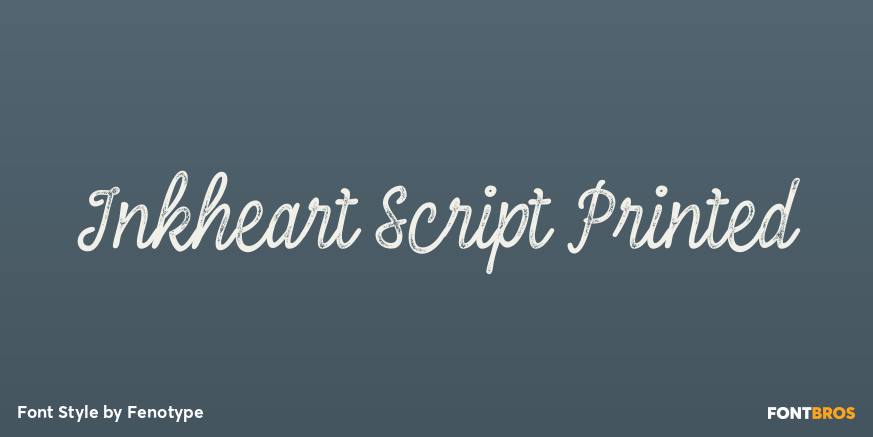 Inkheart Script Printed Poster