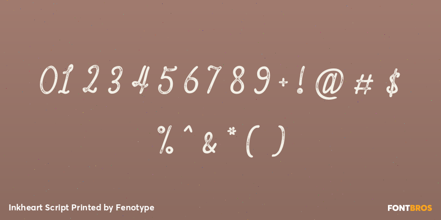 Inkheart Script Printed Font Poster #4