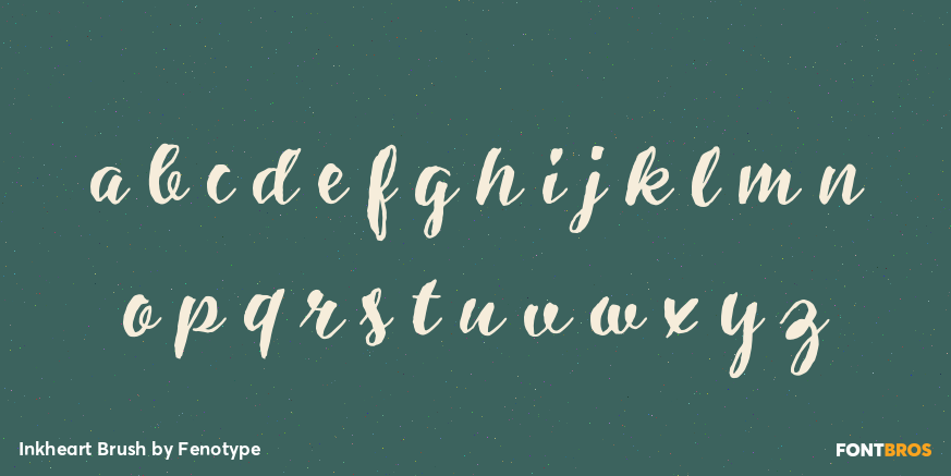 Inkheart Brush Font Poster #3