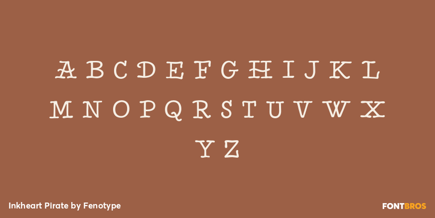 Inkheart Pirate Font Poster #3