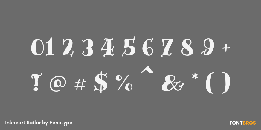 Inkheart Sailor Font Poster #4